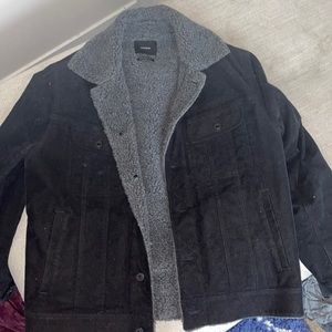 Vince Corduroy Sherpa Trucker Jacket (Medium)